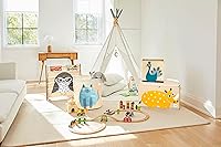Vista 58 de 3 Sprouts Toy Storage Organizer: Toy Box Cube Organizer for Playroom, Nursery - Foldable Storage Bin - Sheep