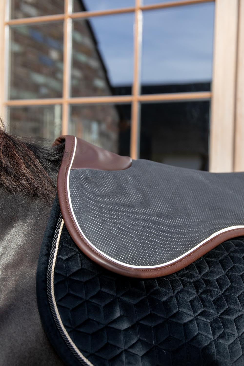 Kentucky Tapis de Selle Absorb - taille One size - noir-blanc-marron