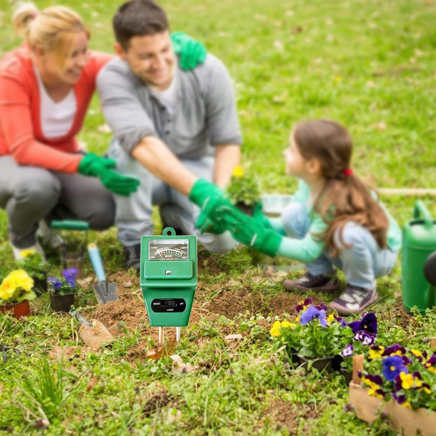 Firstdemand 3 in 1 Soil Tester Soil Moisture ph Meter Test Kit with Light Gauge Function Soil Analyzer Detector for Testing PH Acidity Moisture Sunlight Intensity Garden Farm Lawn Plant Flower - Image 6 thumbnail