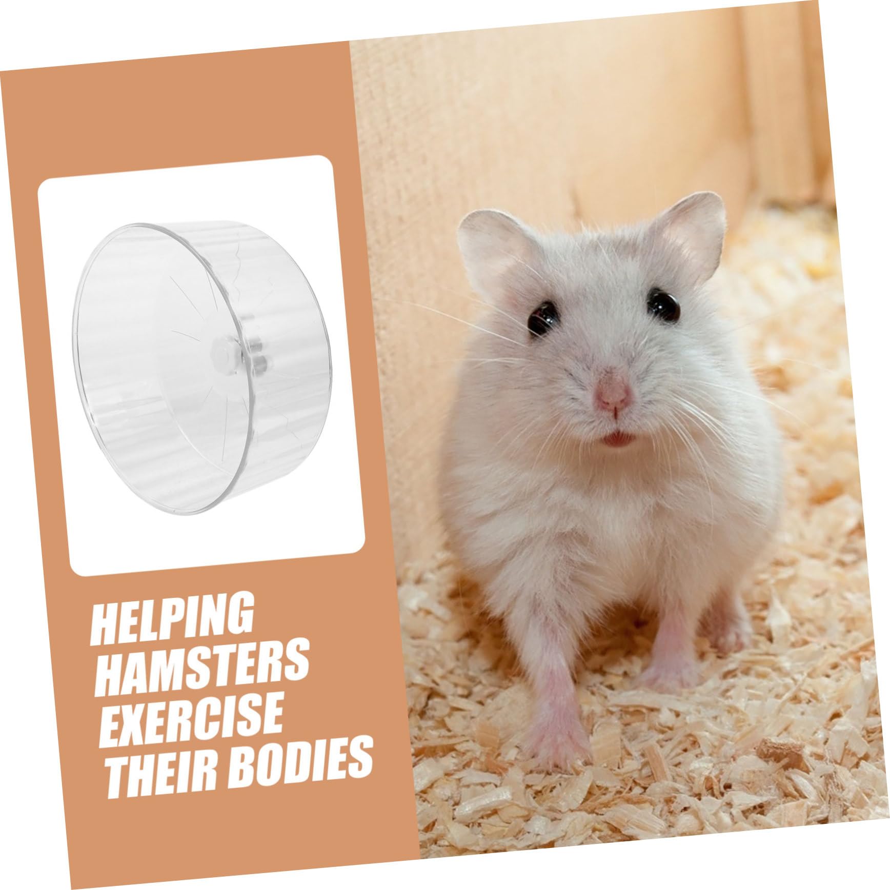 Leises Laufrad mit Geräuschlosem Kunststoff Hamsterrad aus Hamster Großes Design Einfachem und Gebrauch für Rennmäuse im Täglichen