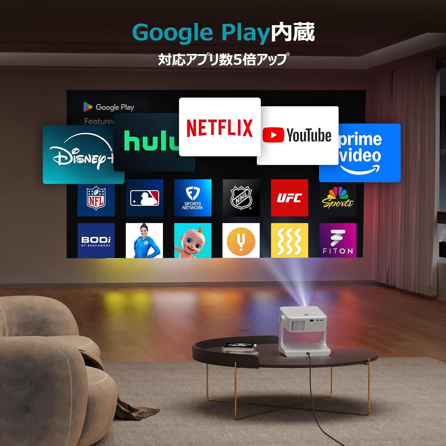 Google TV プロジェクター 1200ANSI - Sovboi 天井投影 【公式通販】