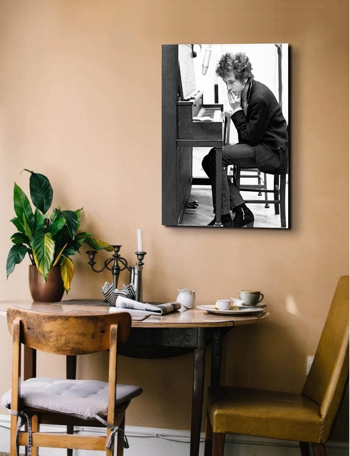 GADGETS WRAP Canvas Gallery Wrap Framed for Home Office Studio Living Room Decoration (14x22inch) - Bob Dylan Records Highway 61 Revisited