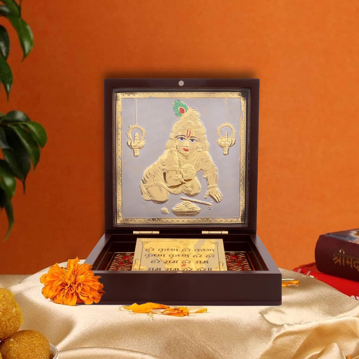 Gold Plated Jesus Idol - Religious Gift Set -5
