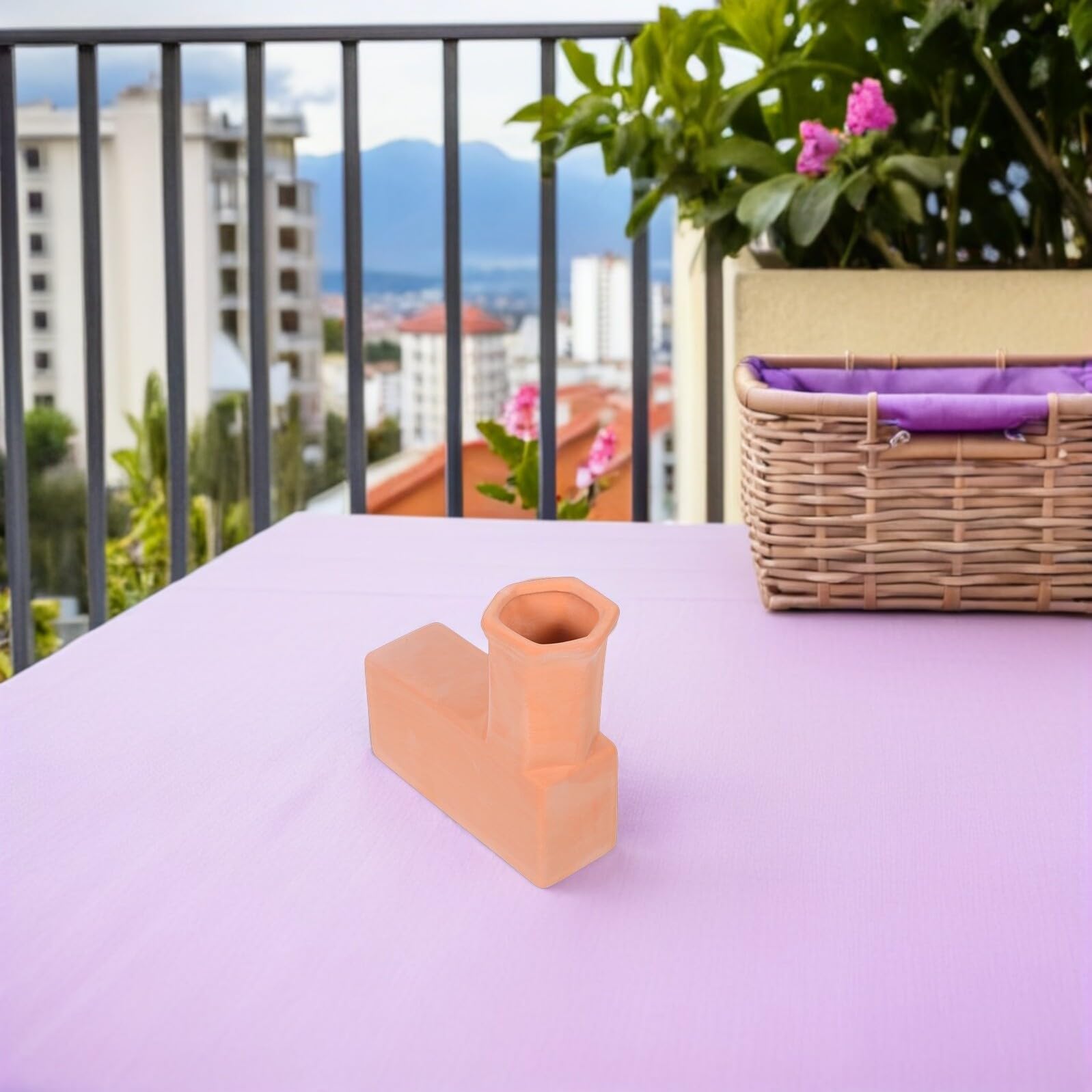 Gocciolatore Automatico per Piante in Terracotta Marrone per Giardino | Controllo Preciso Dell’acqua, Irrigazione Efficiente, Umidità del Terreno al Livello delle Radici