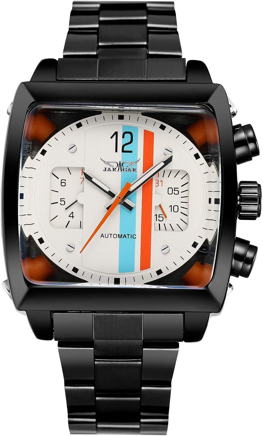 MASTOPMen Automatic Analog Mechanical Watch Stainless Steel