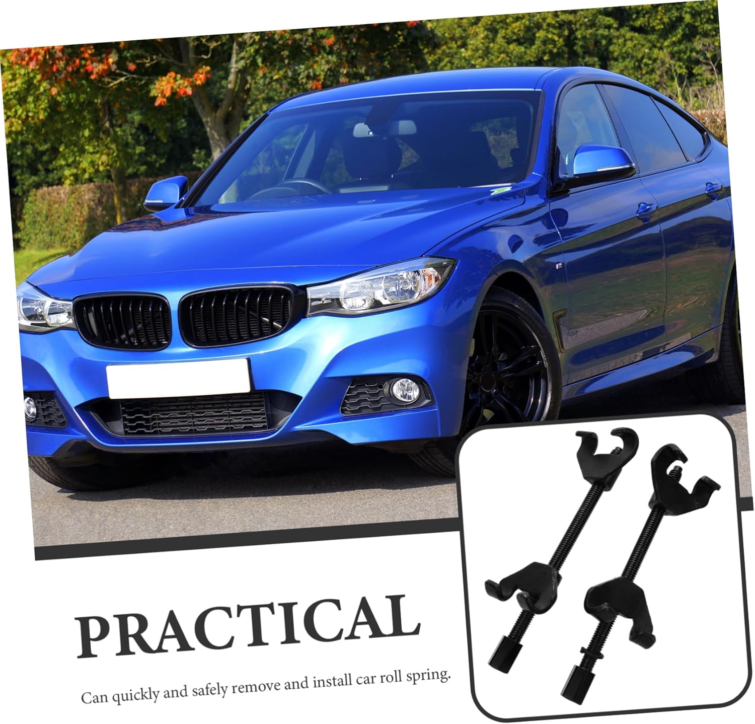 Cabilock 2pcs Shock Absorber Spring Compressor Tool Set for Coil Spring Removal Compatible Automotive Applications Sturdy and Easy to Use Strut Compressor