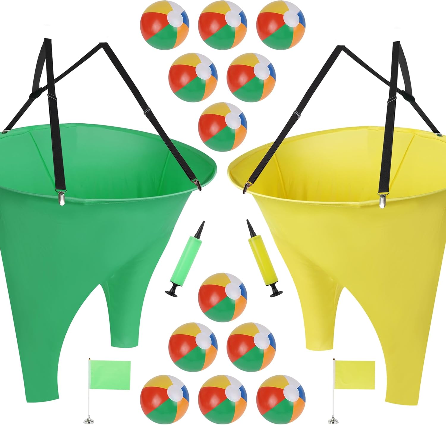 yofit 24Pcs Granny Pants Yard Game Funny Field Day Outdoor Games for Adults Kids and Family Gaint Pant Set for Brithday Party Tossing Games Activities for Groups