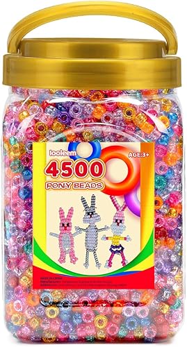 Vista 80 de Iooleem Cuentas de pony (2000 cuentas de poni negras), cuentas para hacer joyas, cuentas para manualidades, suministros de cuentas