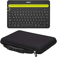 Vista 5 de Mchoi Funda rígida portátil para teclado Logitech K480 multidispositivo (solo funda)