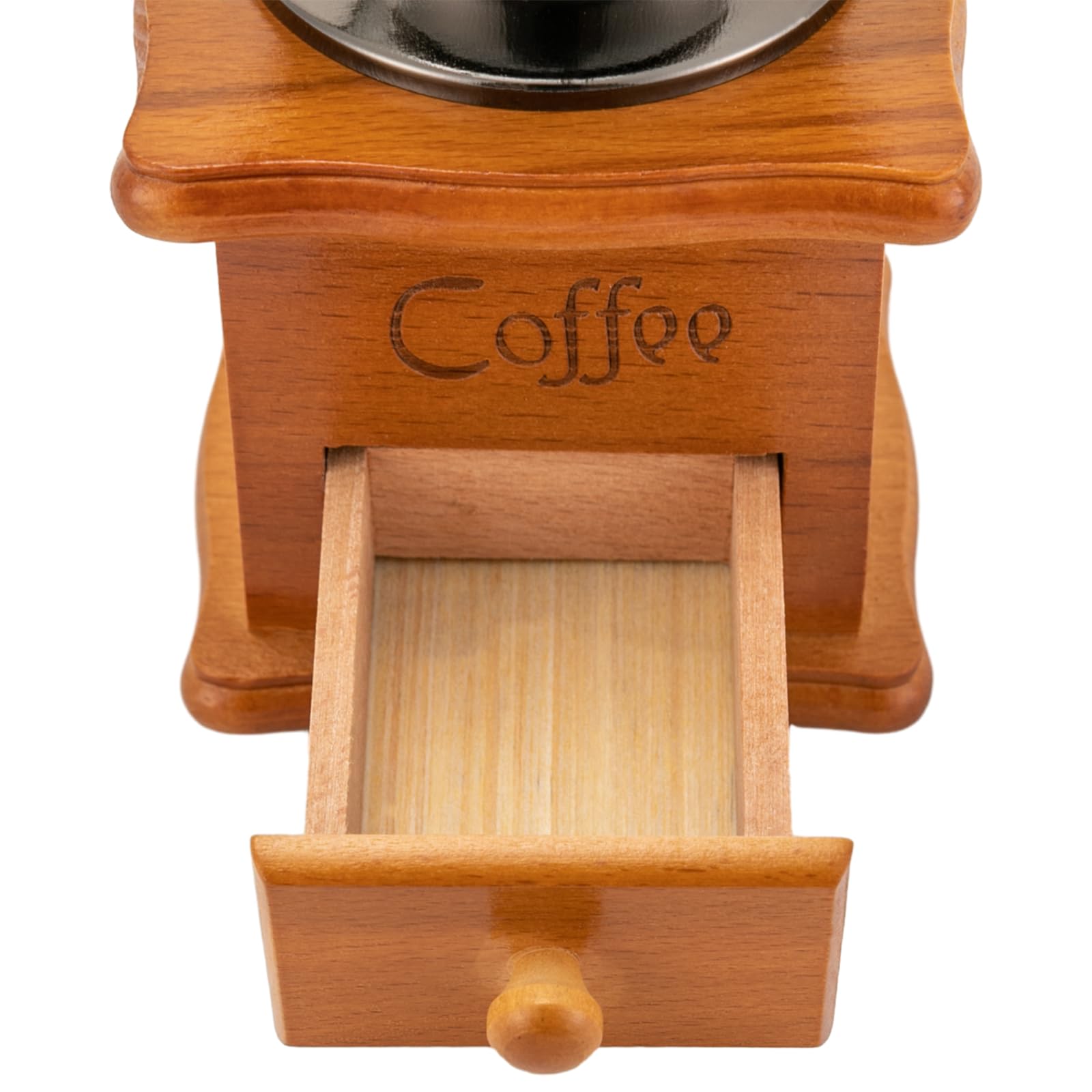 Macinacaffè manuale, macinacaffè manuale, 9,5 cm x 6,5 cm x 16 cm, in acciaio inox regolabile, portatile, macina conica con manovella per macinare il caffè a casa