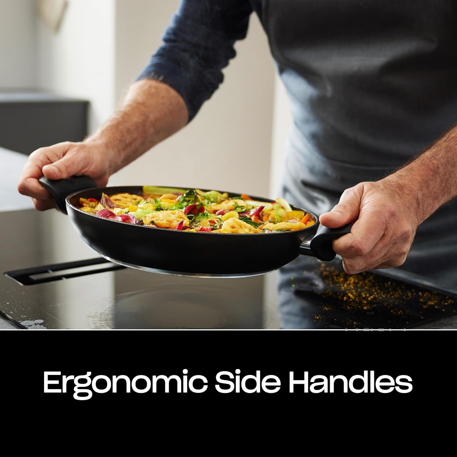 Fissler Essential Serving Pan 11 Inch, Orbit Black, Made in Germany, Induction Compatible, Made Without PFAS