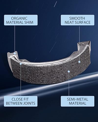 Miniatura 3 de ECCPP 340 Zapatas de freno aptas para Honda TRX250 250X 250EX TRX 250 X TE EX para TM Recon Sportrax, zapatas de freno traseras