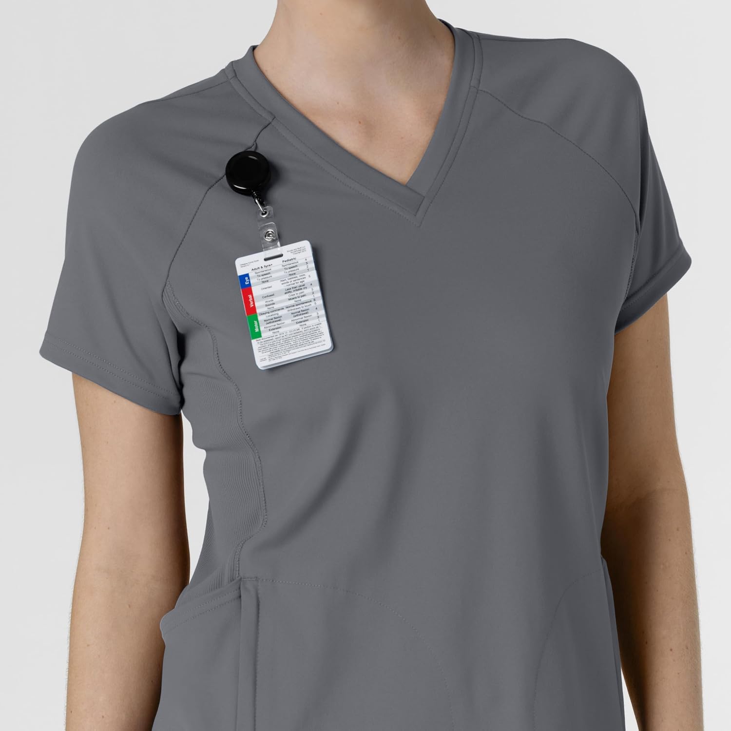 Wink Renew Knit Women's Flex-n-Reach V-Neck Raglan Scrub Top