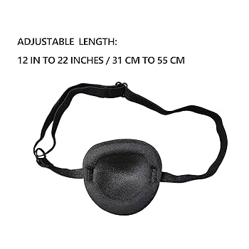 Amazon.com: Black Single Eye Mask, Pirate Skull Crossbone