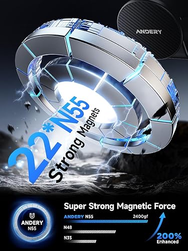 Miniatura 5 de Soporte de teléfono para automóvil MagSafe brazo de aleación de memoria ajustable de 360  2400 gf de potencia magnética más fuerte Soporte de