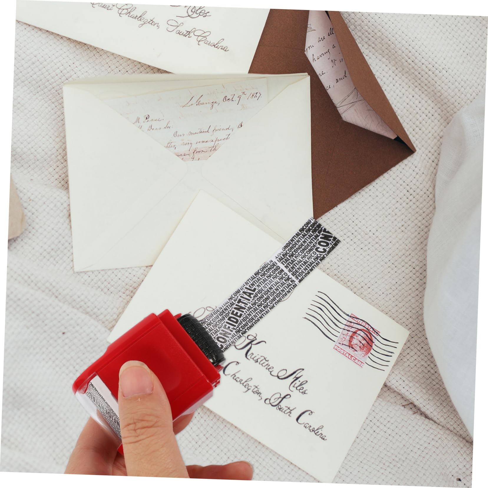TEHAUX Lot De 5 Rouleaux De Multifonctions Pour La Confidentialité À Domicile Accessoire De Marquage Tampon D'identification