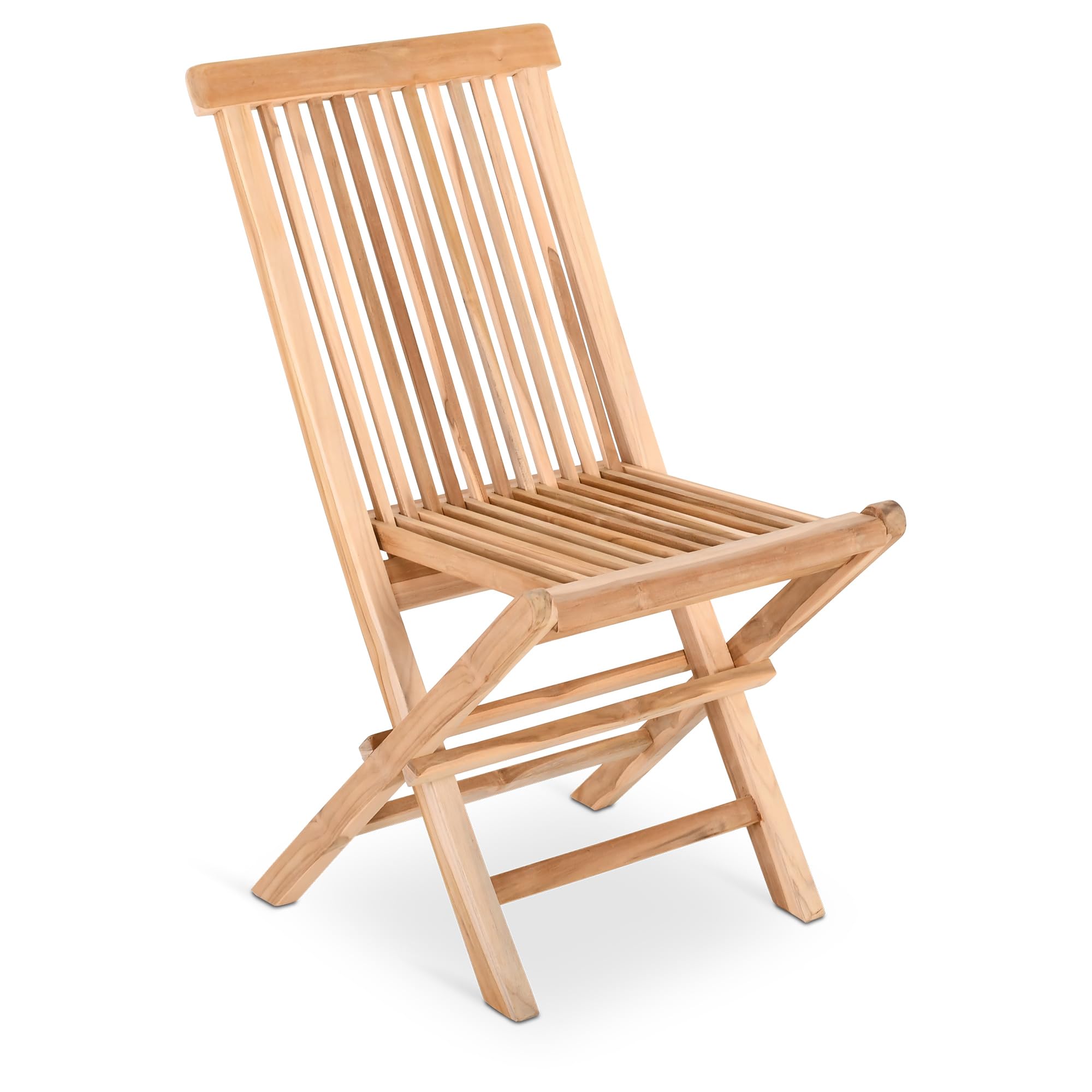 Raburg Anja Gartenstuhl, 2er-Set, Teakholz, klappbar, Natur, Outdoor | wetterfest, pflegeleicht, für Garten, Balkon und Terrasse
