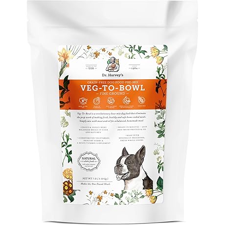 Dr. Harvey's Veg-To-Bowl Essential Greens Organic Grain-Free Dehydrated Vegetable Mix for Dogs, 7-Pound Bag