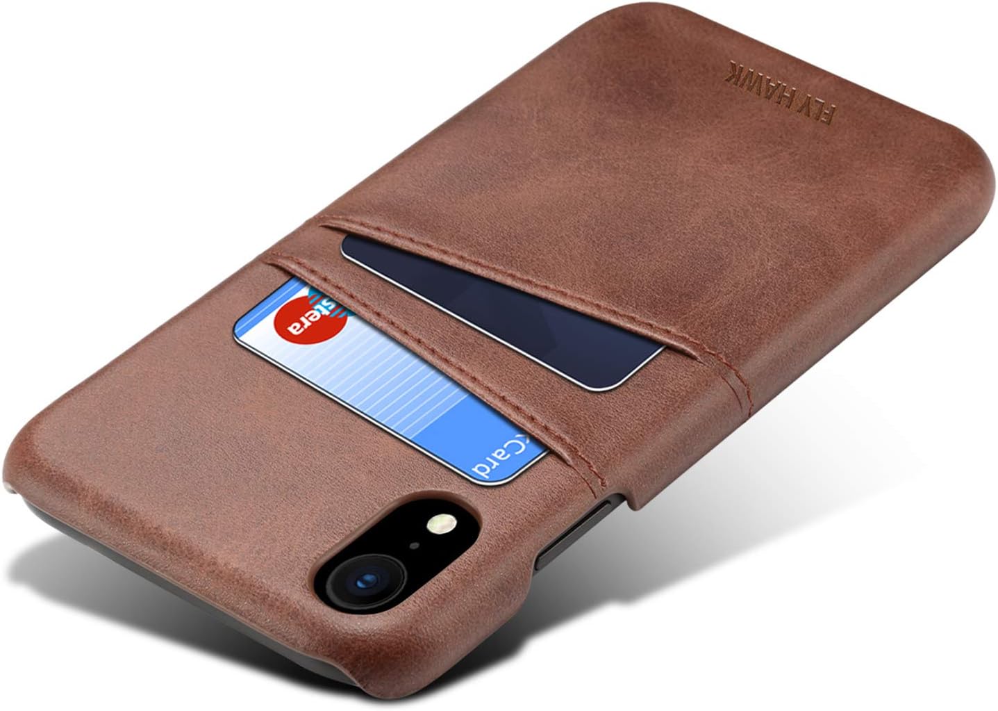 Wallet Case Compatible iPhone XR/ 10R, Slim PU Leather Back Case Cover Credit Card Holder for Apple iPhone XR/iPhone 10R (2018) 6.1 inches Brown