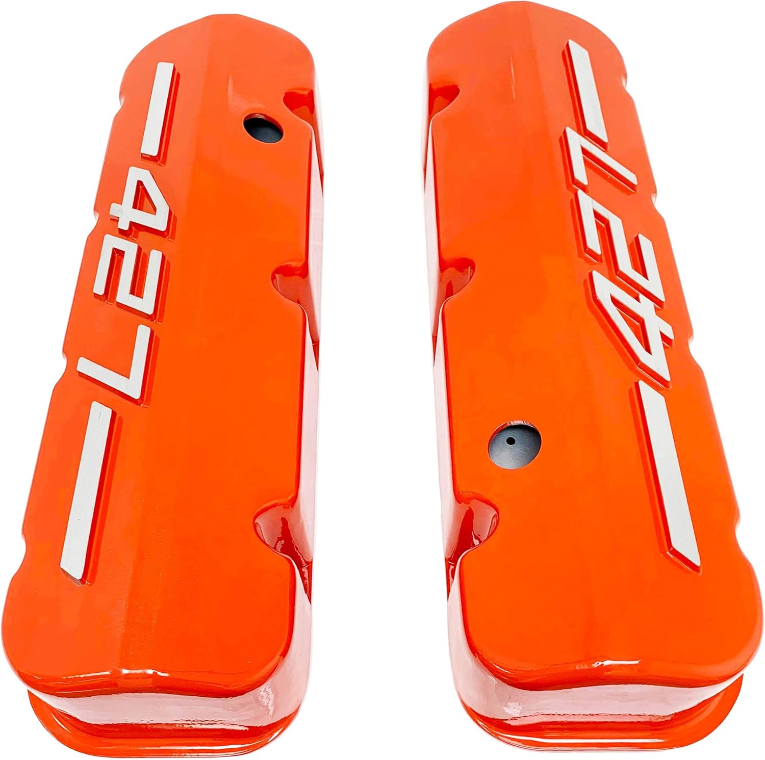 Big Block Chevy Racing 427 Valve Covers (Raised Logo) Orange
