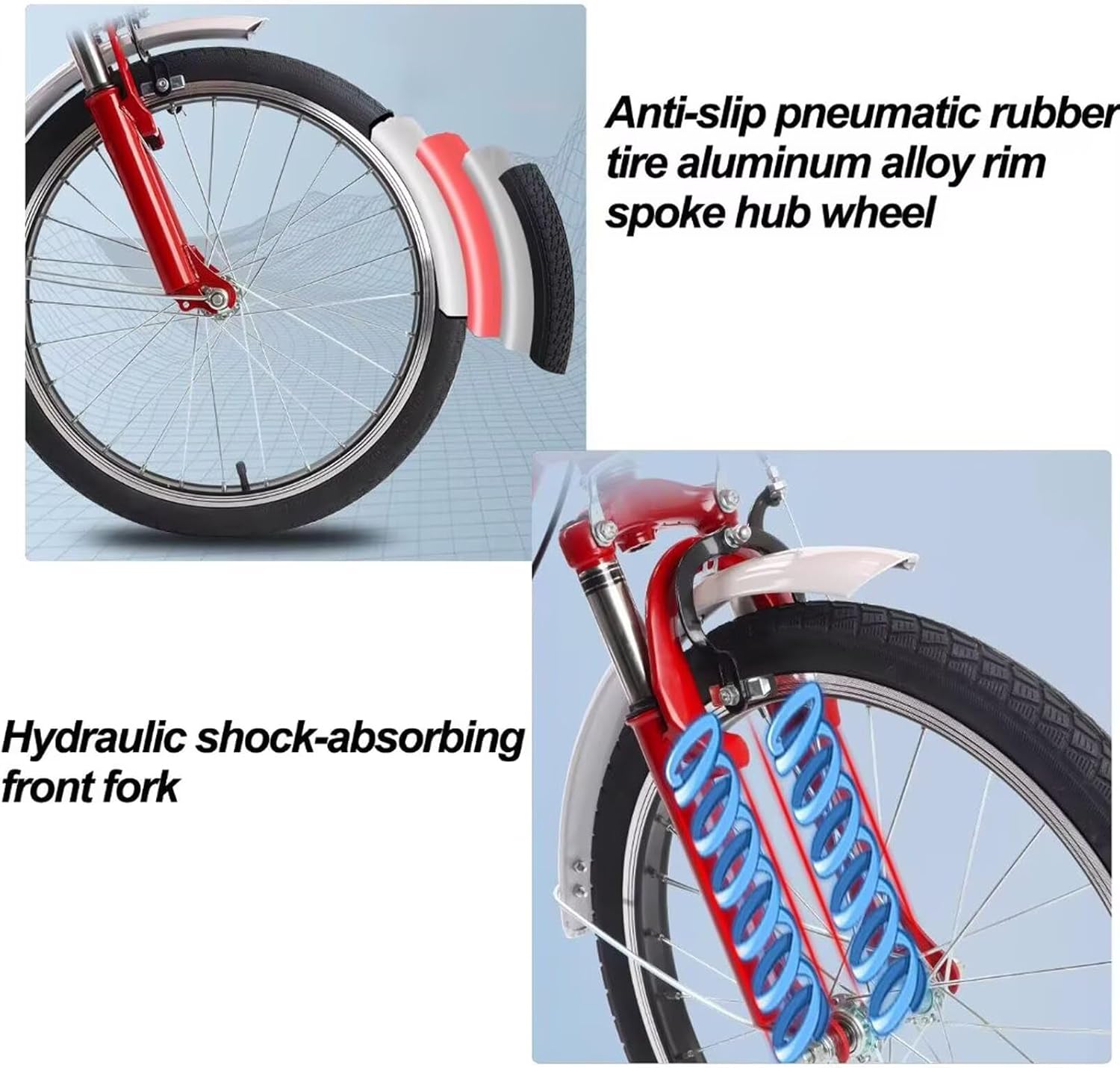 20inch Cargo Tricycle for Adult and Elderly,Folding Cruiser Bike Trike with Shopping Basket,3 Wheels Bicycle with Double Chain Drive,Shock Absorb Front Fork,Rickshaw Pedal Trike, brown-20inch