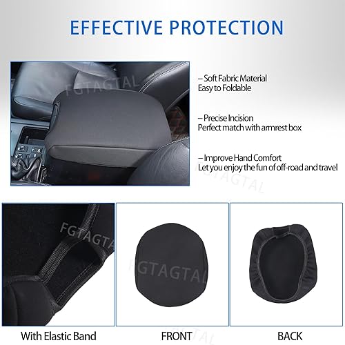 Miniatura 5 de Funda para reposabrazos de consola central para ToyotLand Cruiser Prado FJ150 150, funda de cojín de tela para reposabrazos de consola central,