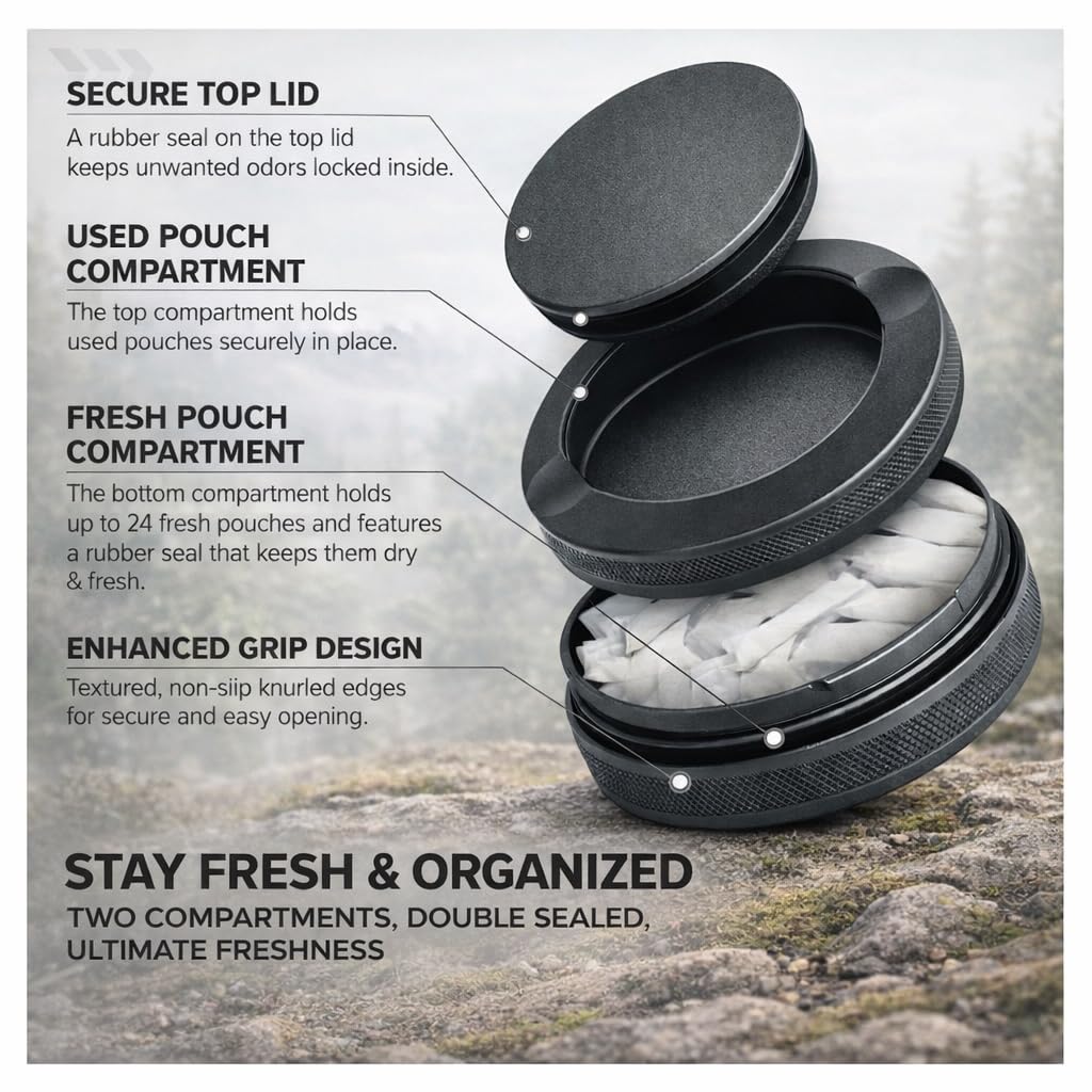Pro Series Metal Can - Nicotine Pouch Organizer -4 Pro Series Metal Can - Nicotine Pouch Organizer -4