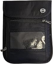 Energy 01 - Pochette Tour de Cou De Voyage Imperméable anti RFID Femme Homme, enfant -Téléphone, Passeport carte d’identité biométrique, Carte bancaire: bloque les ondes RFID à 13,56 Mhz