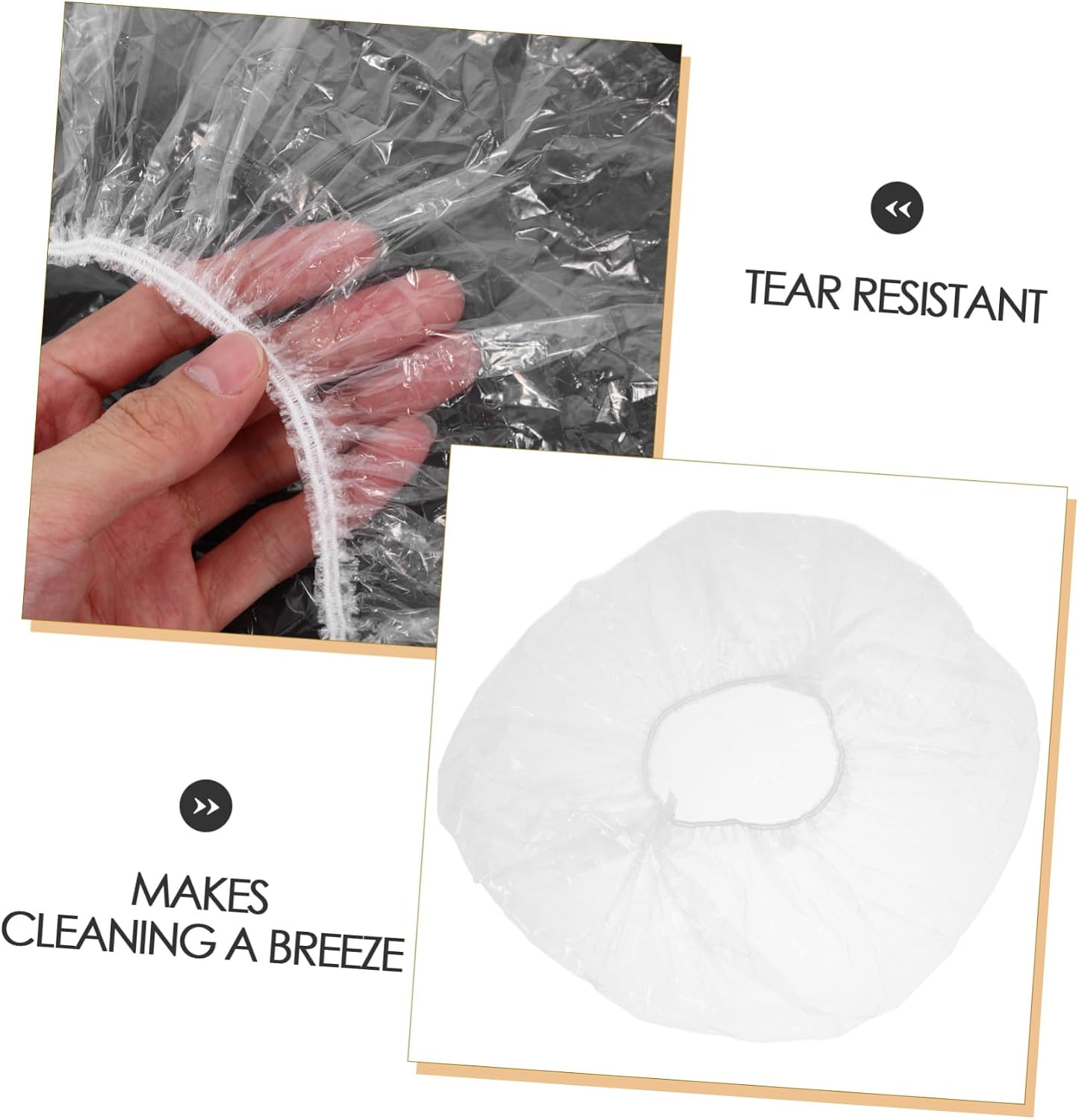 Abaodam 50pcs Transparent Plastic Cage Liners for Small Animals Durable Bunny Bedding Litter Box Protection Fit for Rabbits Guinea Pigs and Other Pets Easy to Clean