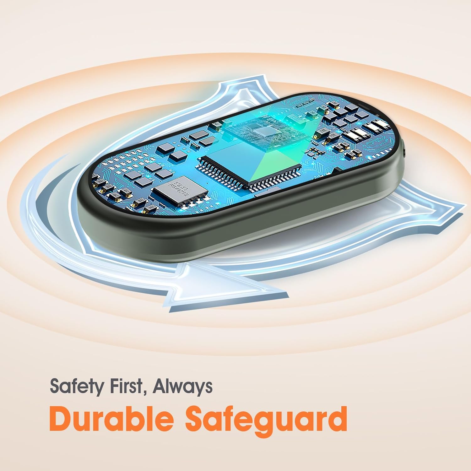 Hand Warmers, Rechargeable Hand Warmer, 10 Pack Rapid Heating Electric Hand Warmers Rechargeable, Portable Pocket Hot Hands Handwarmers Gifts for Women, Men, Camping, Hunting Gear Gray - Image 7