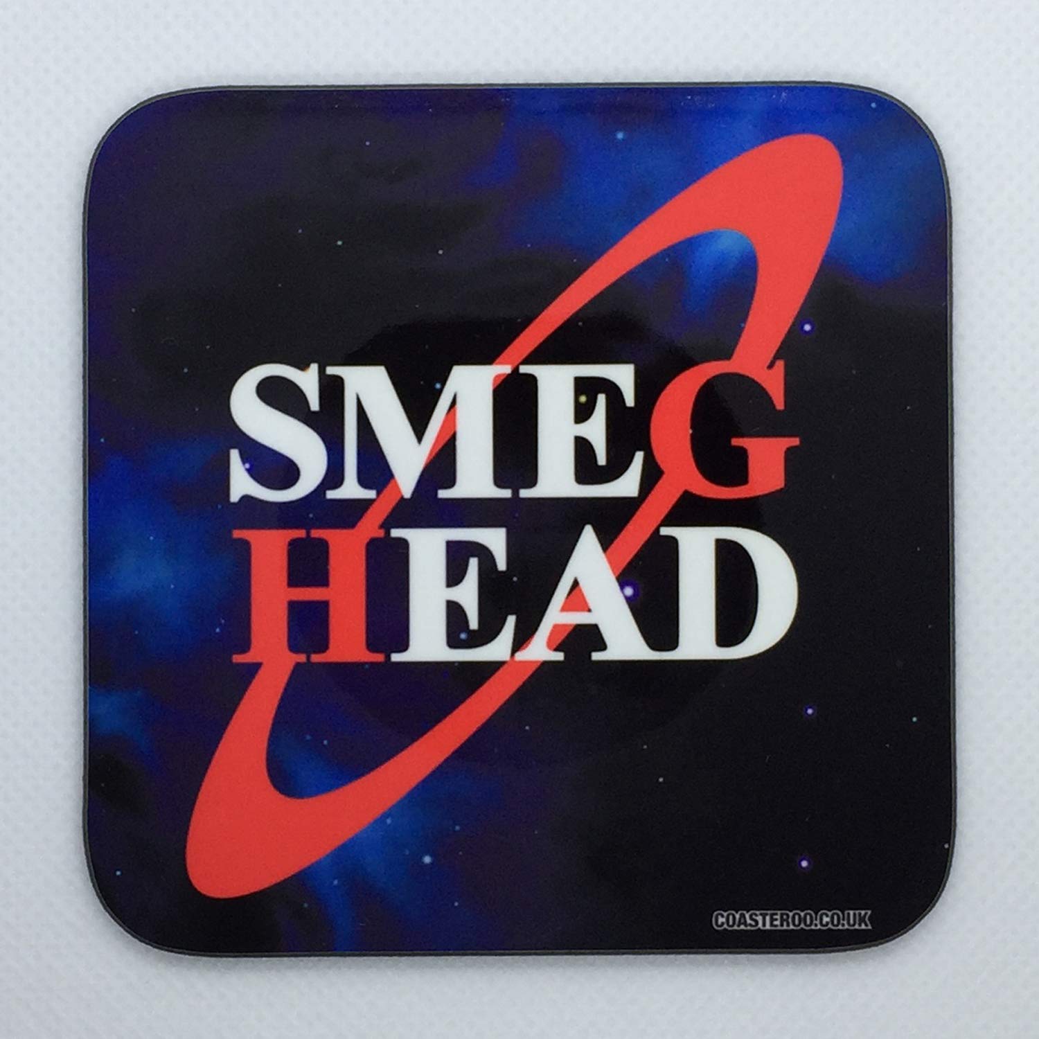 SMEG HEAD - Red Dwarf Coaster / Bar Mat - Sturdy, Gloss, Original