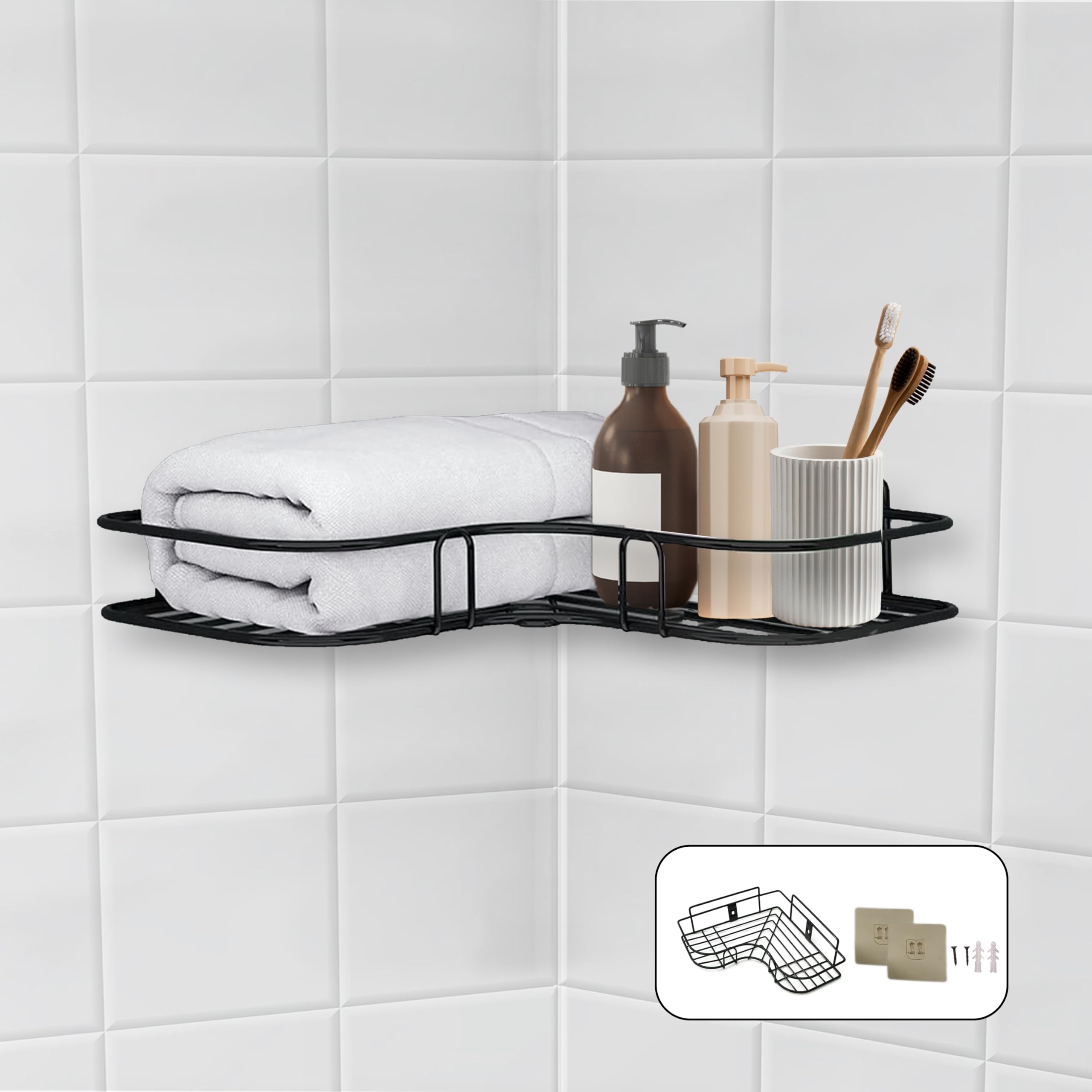 See full amazon price history chart for Decohaven Self-Adhesive Shelves for Corner Walls for Bathroom Organizer - Bathrom Corner Shelf with Magic Sticker (Pack 1 Black) Decohaven Self-Adhesive Shelves for Corner Walls for Bathroom Organizer - Bathrom Corner Shelf with Magic Sticker (Pack 1 Black) (B0CR1K6SY8) Amazon Price History, Amazon Price Tracker