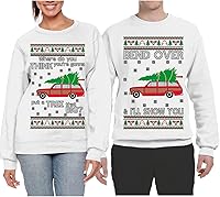 Vista 46 de Wild Bobby Why is The Carpet All Wet Todd Margo Couples Ugly Christmas Graphic Sweatshirts
