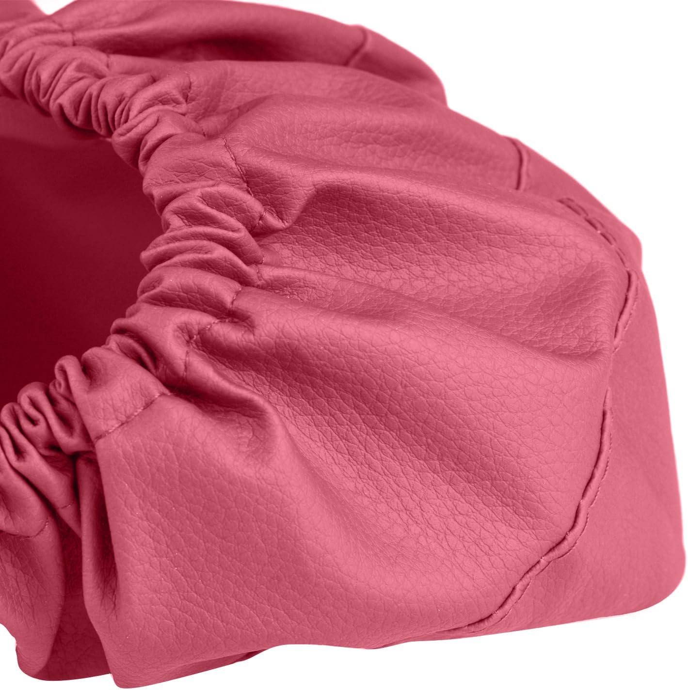 PU Leather Dental Chair Covers – Waterproof Protection, 4 Pcs/Set Dental Office Chair Seat Cover (Purple red)
