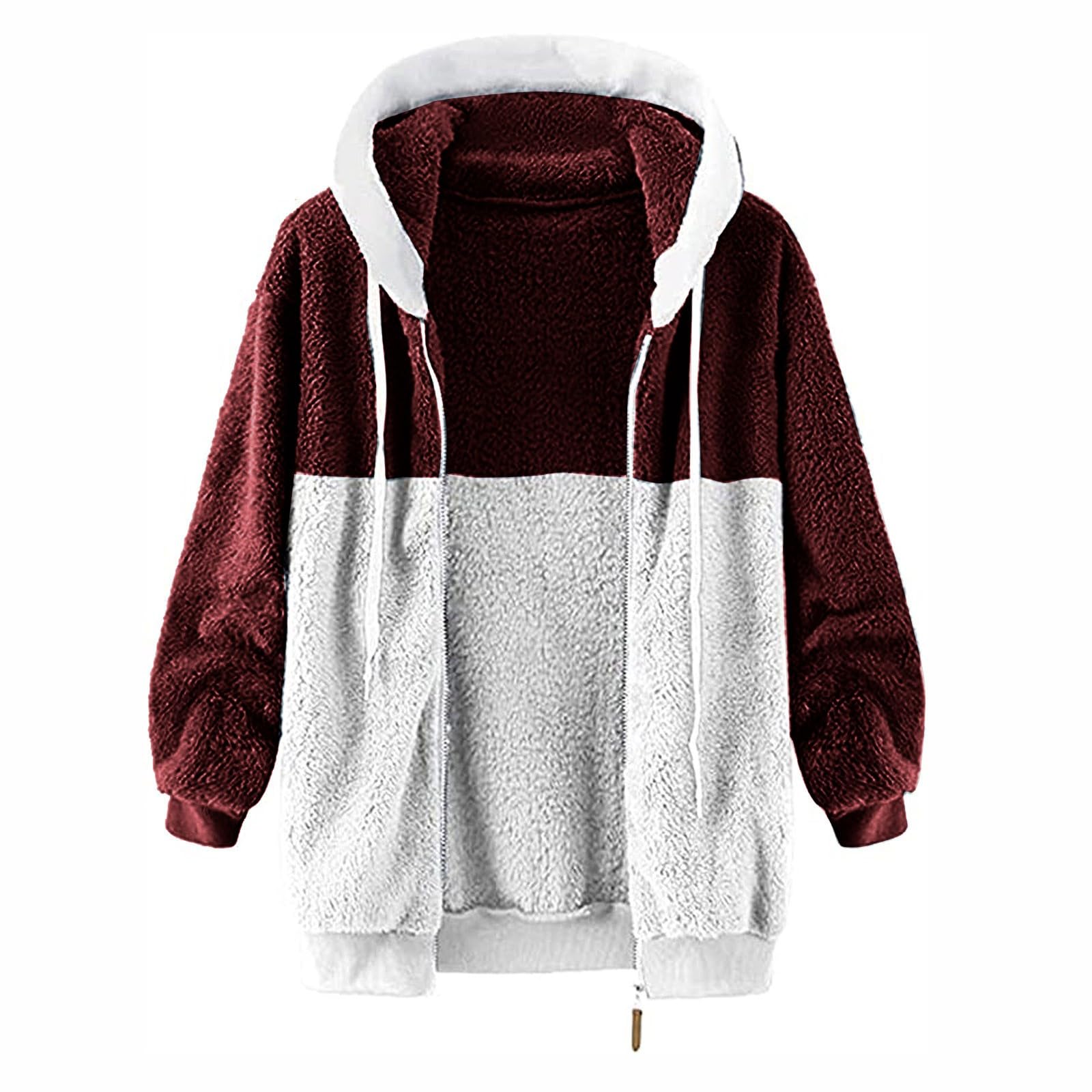 Sweat Femme Hiver Fourrure Chaud - Veste Grande Taille Chic Et Elegant