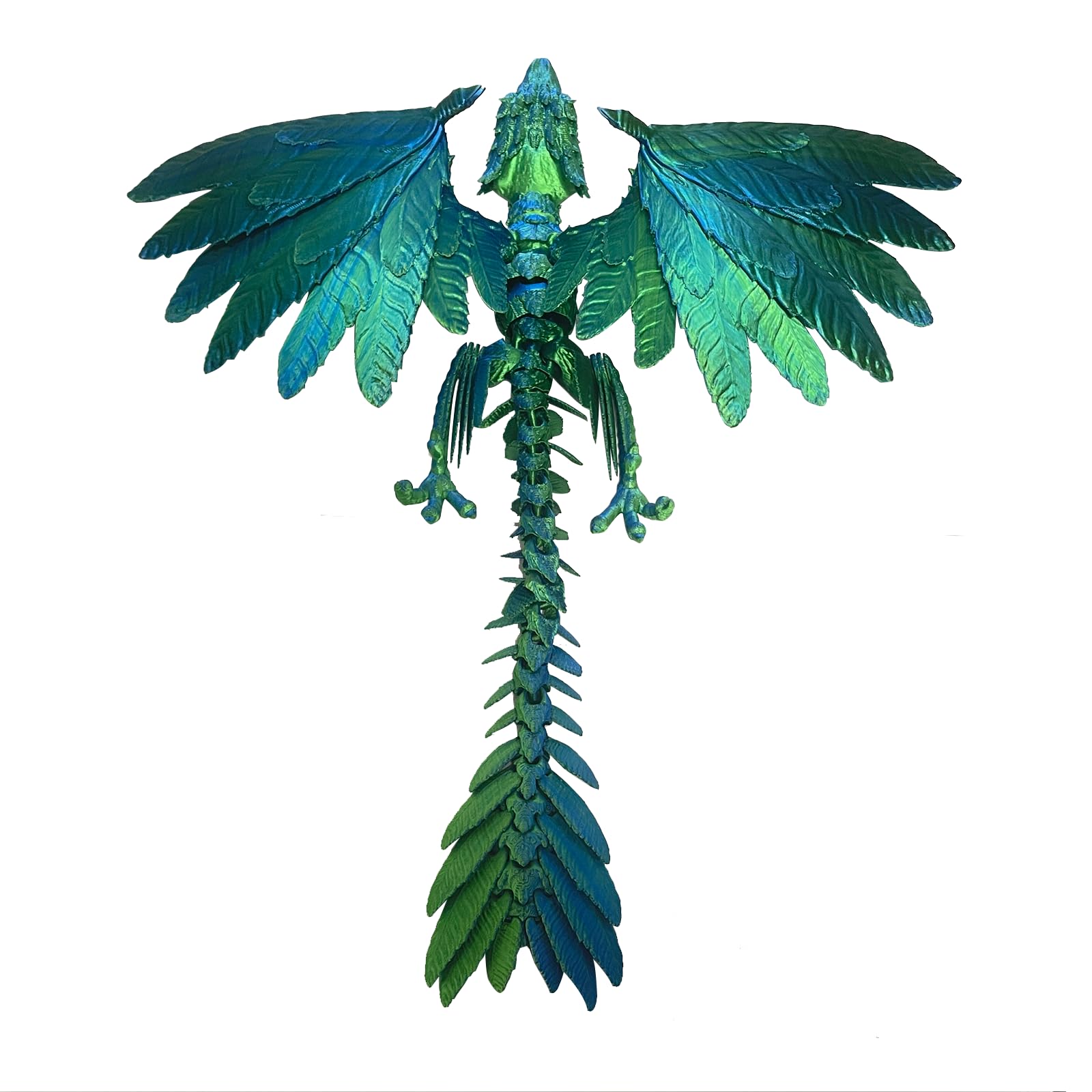 3D Printed Dragon Wings, 30CM Articulated Crystal Dragon with Huge Wings, Flexible Joints Desk Toys - Image 2