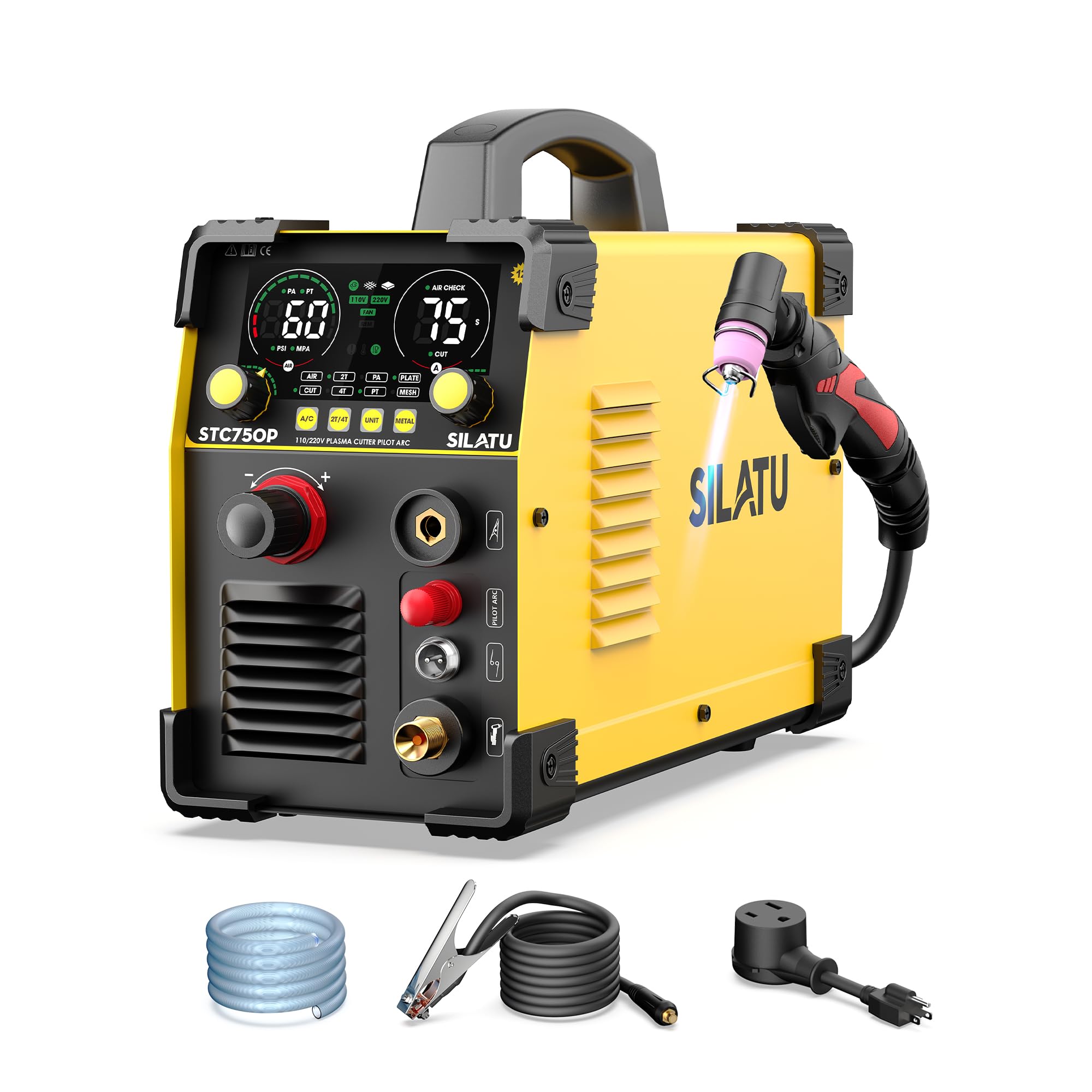 Machine de découpe plasma 75A STC750P SILATU avec affichage numérique LED