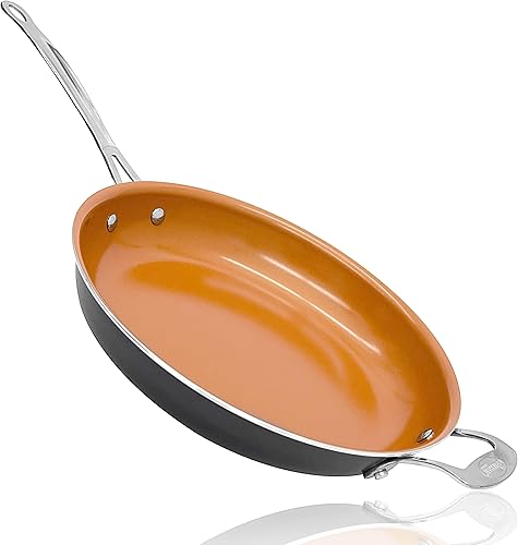 Miniatura 10 de Sartén de acero Gotham, paquete de 1, 9.5", Marrón