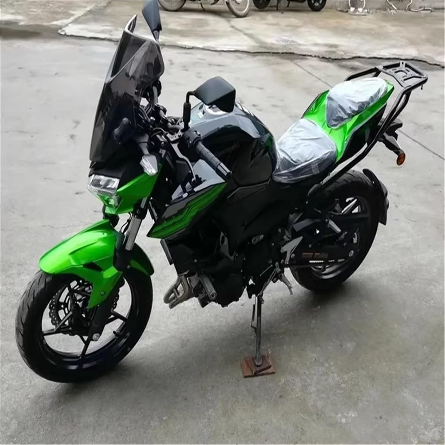 リアキャリア オートバイリア棚リアアームレストテールボックスラックカワサキ用Ninja400用Z400用忍者400 Z 400用Ni