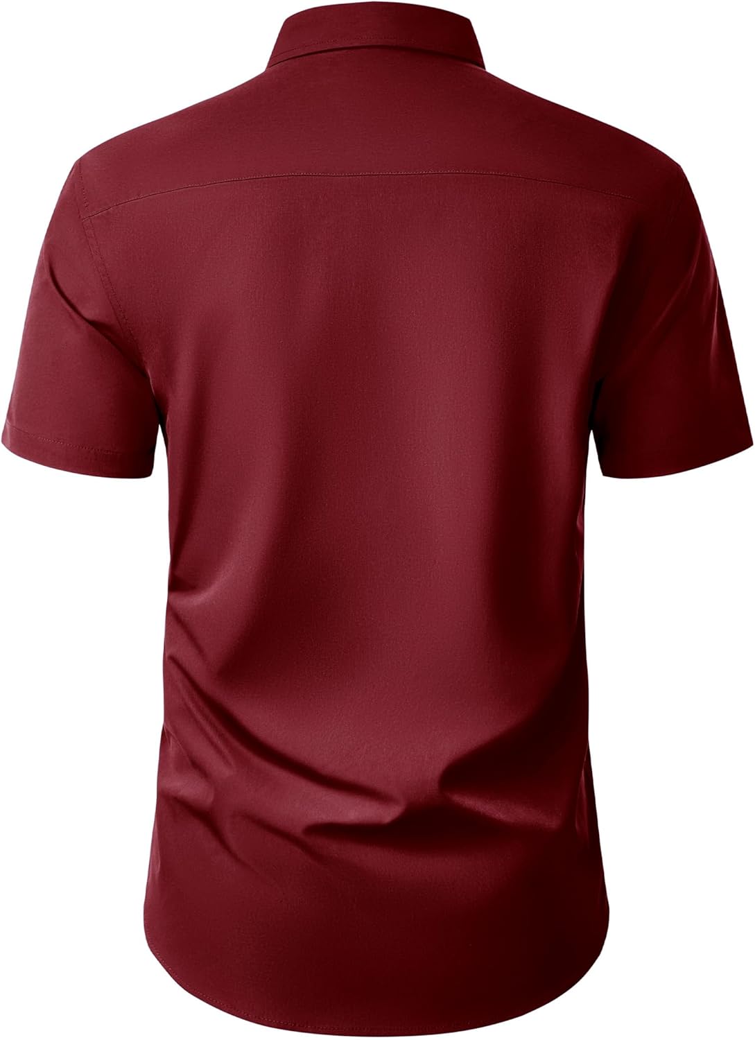 Alimens & Gentle Mens Short Sleeve Dress Shirt Wrinkle Free Wedding Business Casual Summer Button Down Shirt with Pocket - Image 2