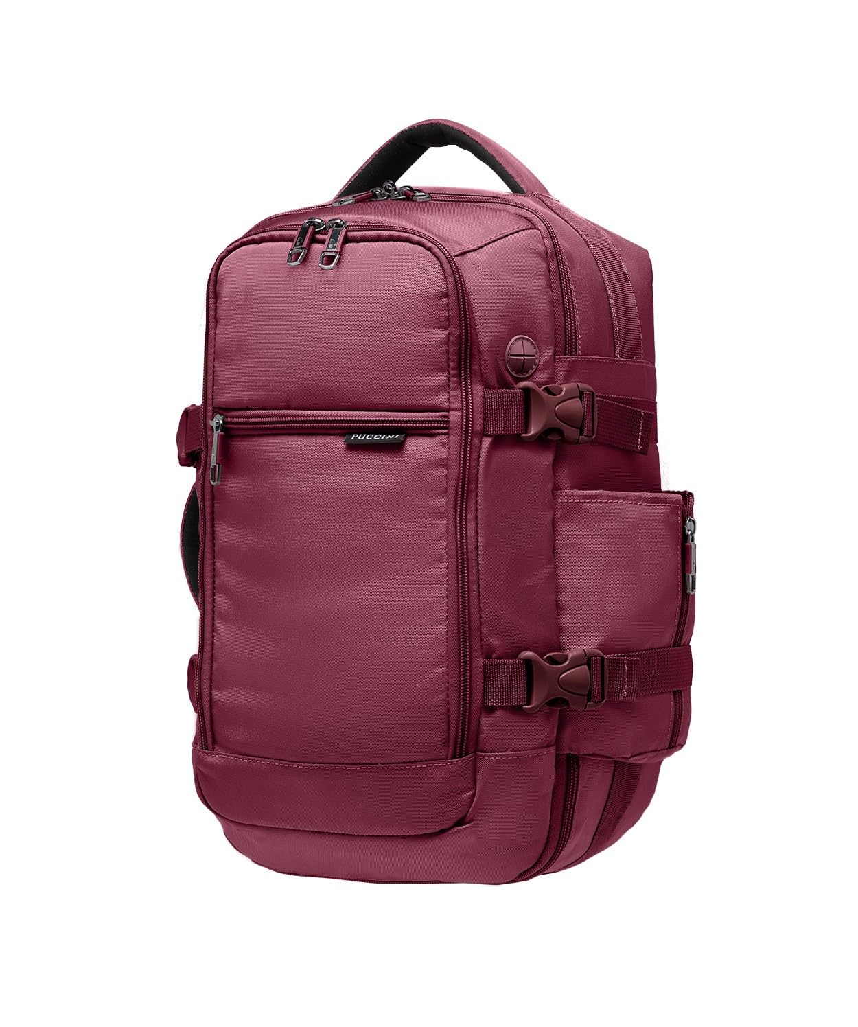 PUCCINI Easy Pack plecak wielofunkcyjny, czerwony (Weinrot), 40x20x25 cm (18 l), 40x20x25 cm (18 L)