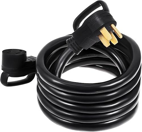 Miniatura 8 de VEVOR 50FT 50Amp RV Extension Cord NEMA N14-50P to N14-50R, 125 / 250V Heavy Duty STW 6/3+ 8/1 RV Power Cord, for EV Charging and RV Trailer Campers