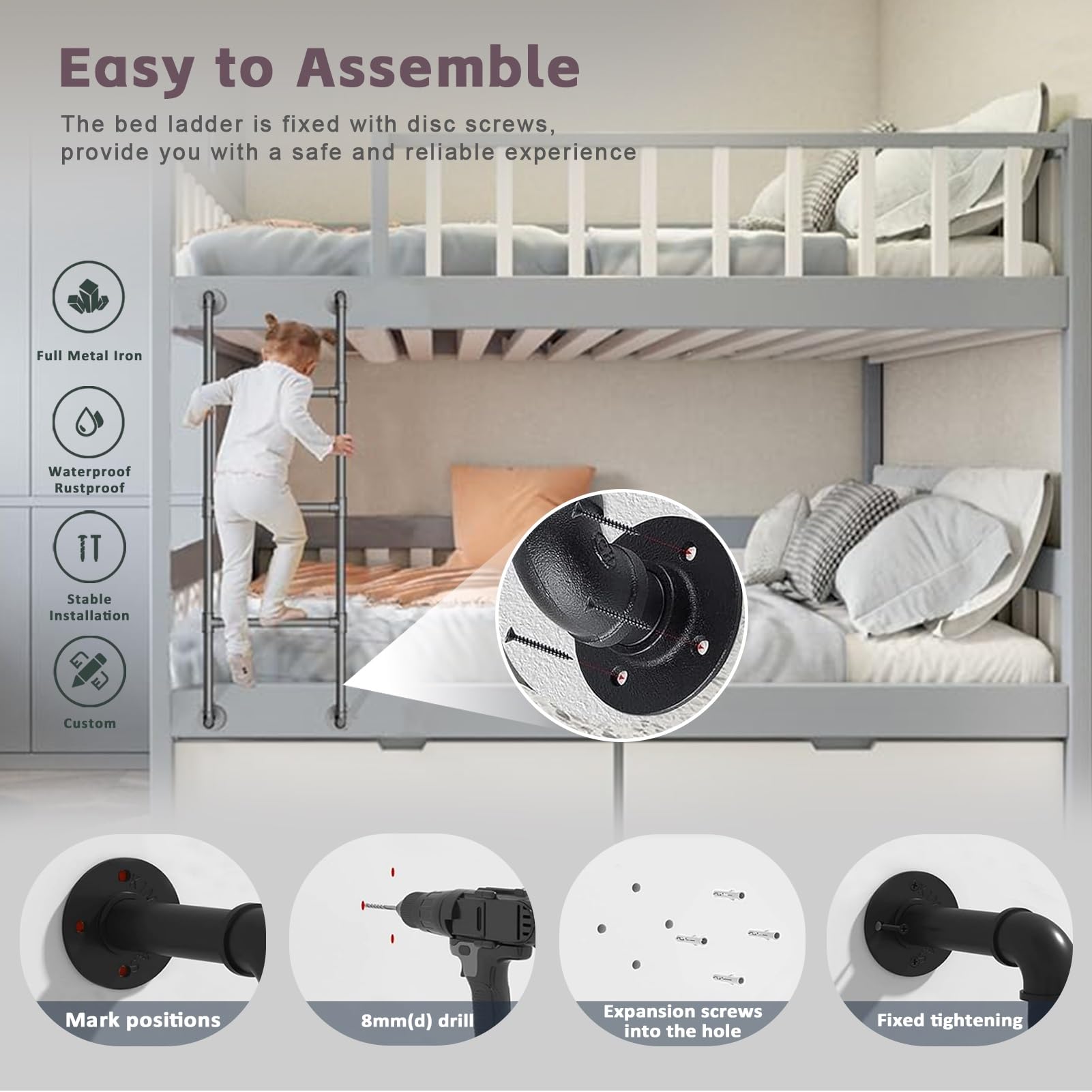 Amazon.co.jp: インテリアロフト二段ベッド用はしご 47インチ/49インチ