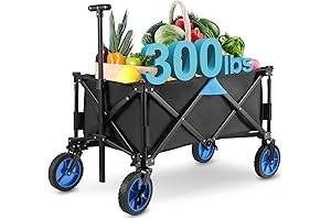Wagon Carts Foldable: Heavy Duty, 150L Utility Folding Grocery Carts for All Occasions
