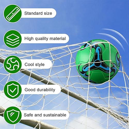 Miniatura 3 de 12 pelotas de fútbol a granel con 2 bombas, tamaño oficial, pelota de fútbol desinflada para interior y exterior, juego deportivo, entrenamiento