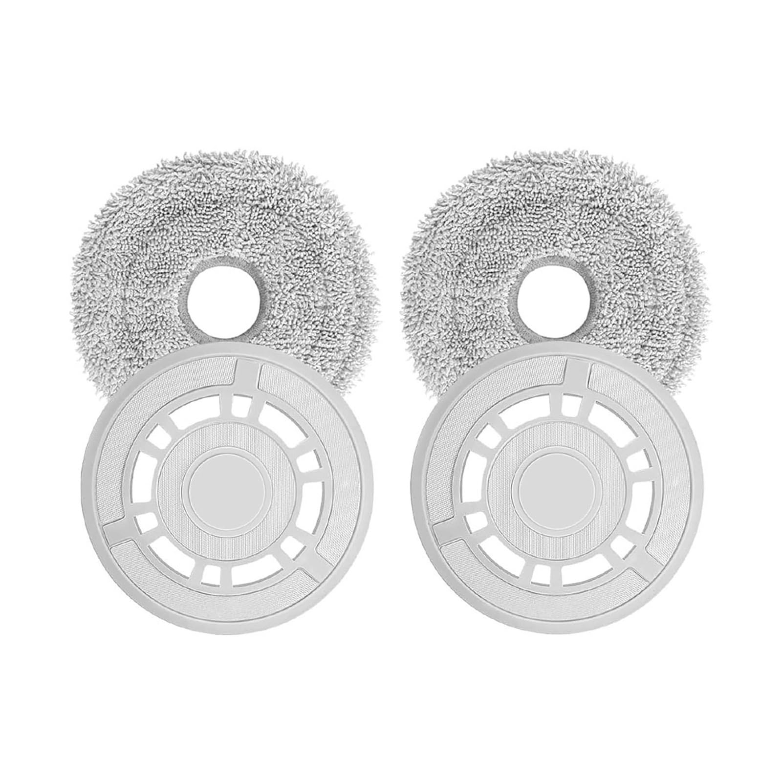 RHOBYXONZ Light Grey Mop Pads With Holder,Compatible For Dreame L10 Ultra/L10s Pro/L10s Ultra/L10S Pro Ultra/L10s Pro Gen 2/L10 Prime Robot(5 COLOR)