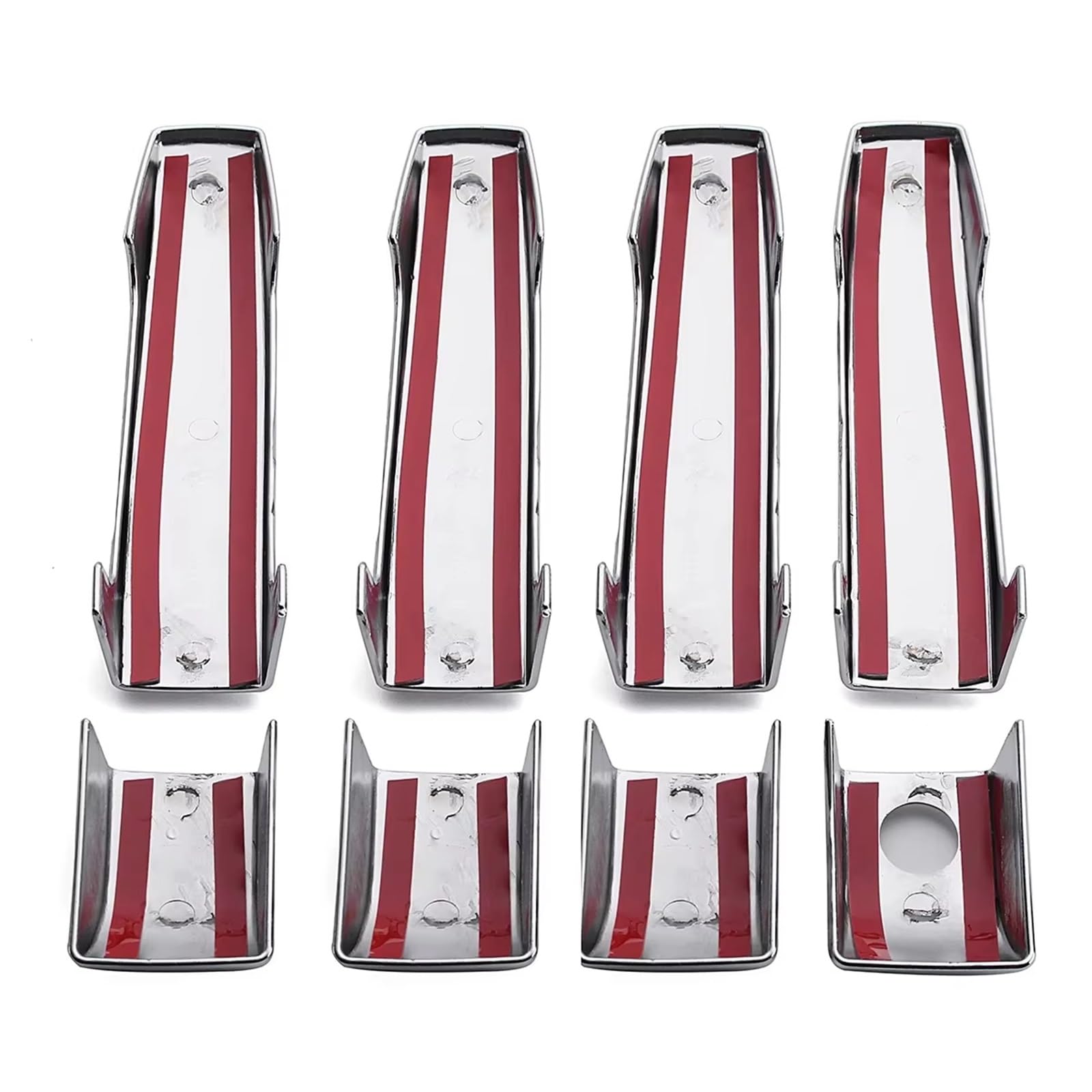 Ningruibhd One Color Car Sliding Outer Door Handle For L322 2002-2013 Abs Chrome 4 Door Handle Covers 9Pcs Set