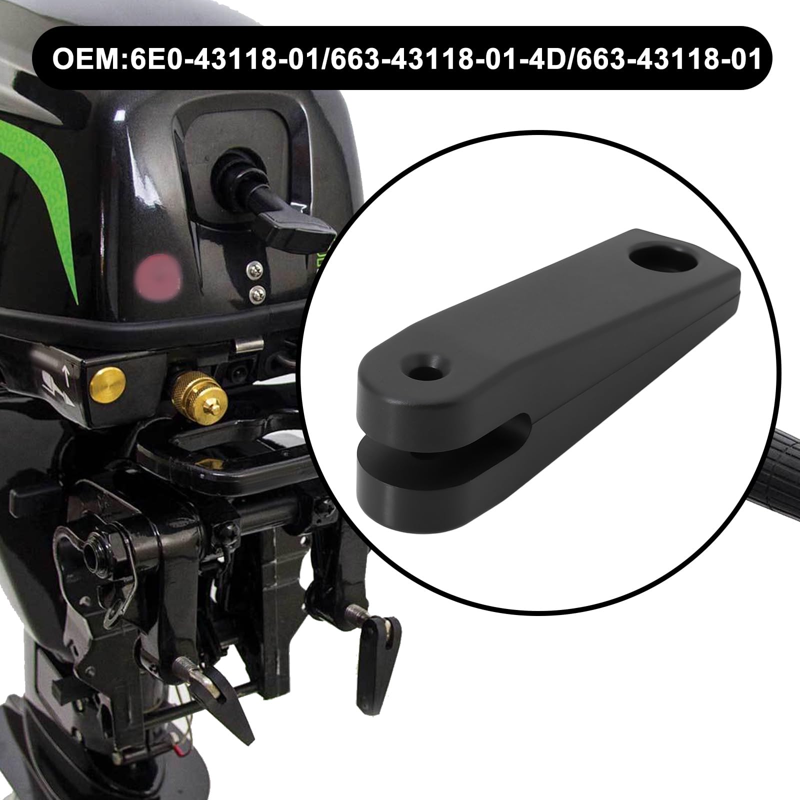 OTOTEC 2 maniglie per morsetto di poppa fuoribordo 6E0-43118-01 663-43118-01-4D 663-43118-01 9.9-15-30-40