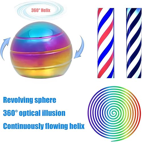 Miniatura 3 de Juguetes de escritorio para juguetes cinéticos Geniales artilugios geniales para niños, niños, adolescentes, adultos, girando 180 segundos, juguete