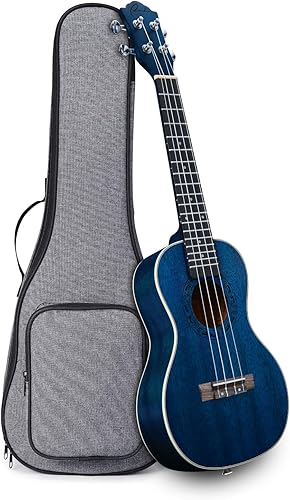 Miniatura 11 de Ranch - Ukulele profesional, de madera, kit de ukelele con 12 lecciones en línea gratis